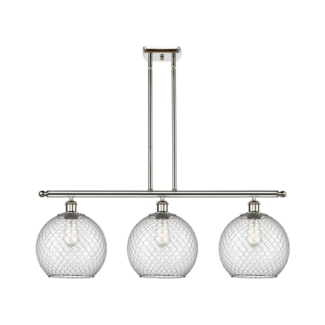 Innovations Ballston 516-3I-PN-G122-10CSN Chandelier Light - Polished Nickel