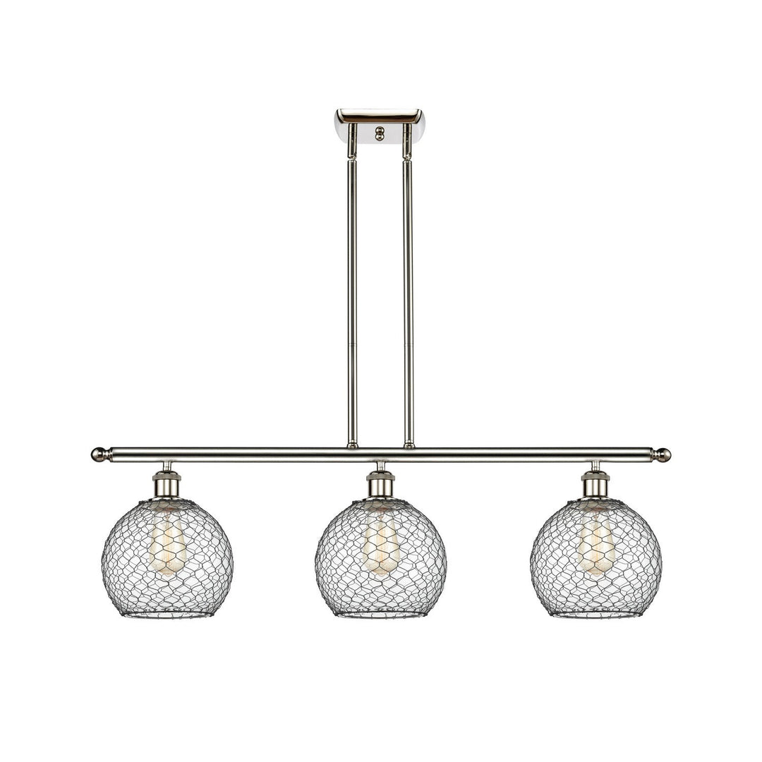 Innovations Ballston 516-3I-PN-G122-8CBK Chandelier Light - Polished Nickel