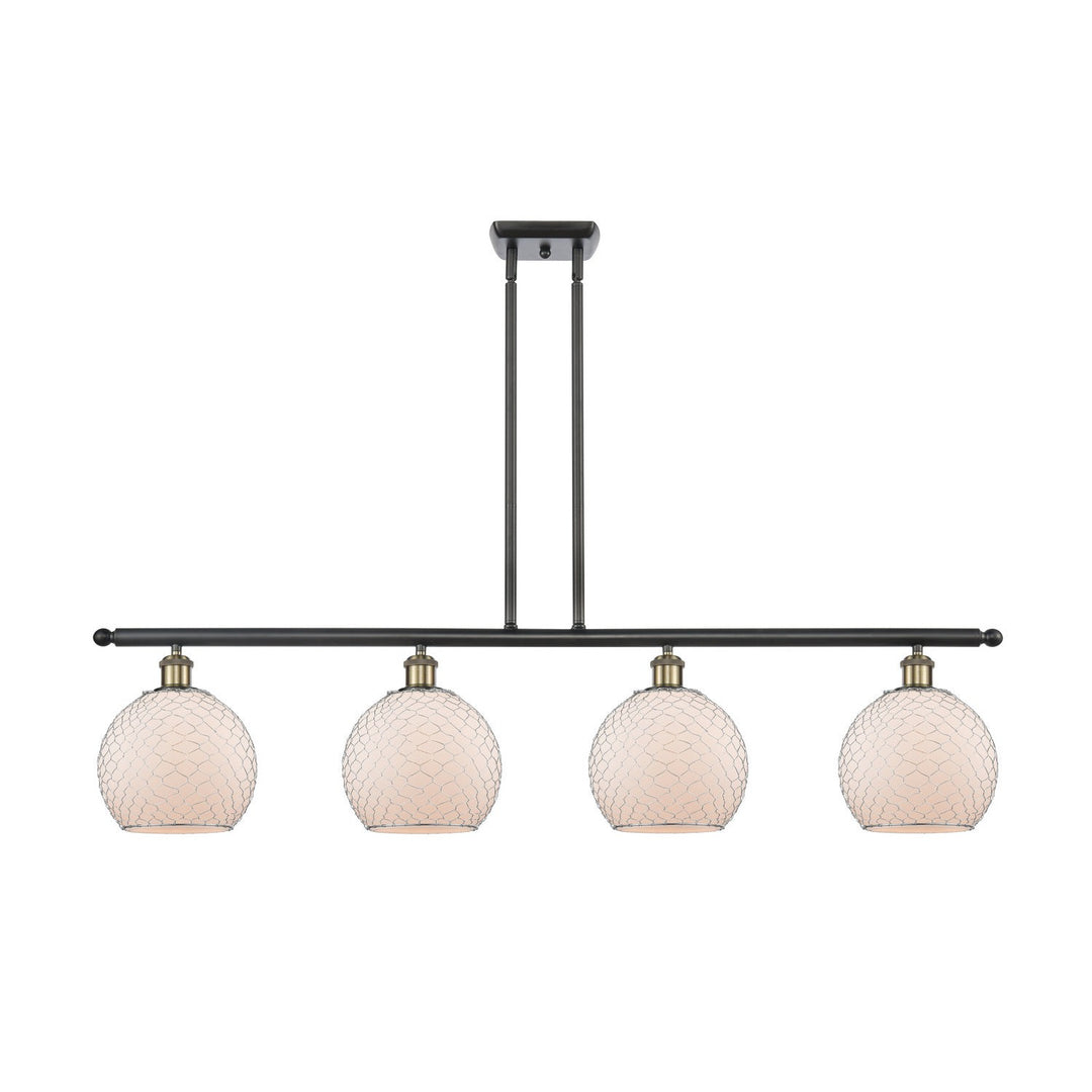 Innovations Ballston 516-4I-BAB-G121-8CSN-LED Chandelier Light - Black Antique Brass