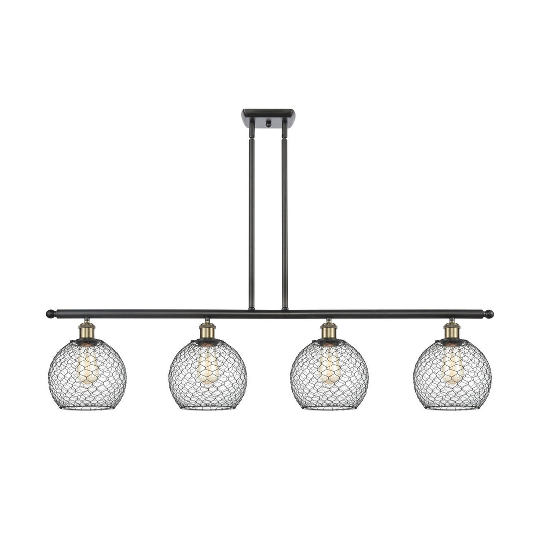 Innovations Ballston 516-4I-BAB-G122-8CBK-LED Chandelier Light - Black Antique Brass