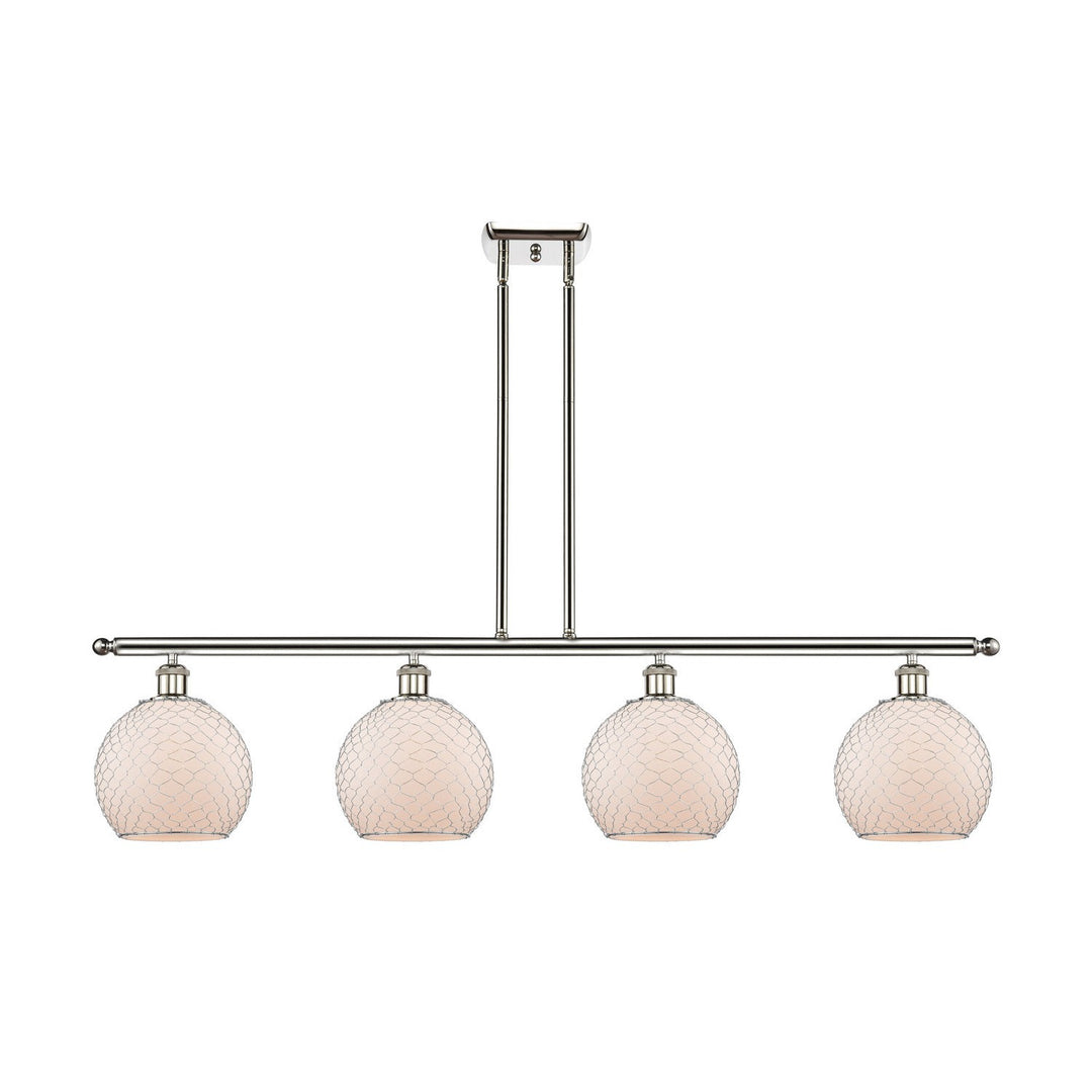 Innovations Ballston 516-4I-PN-G121-8CSN Chandelier Light - Polished Nickel