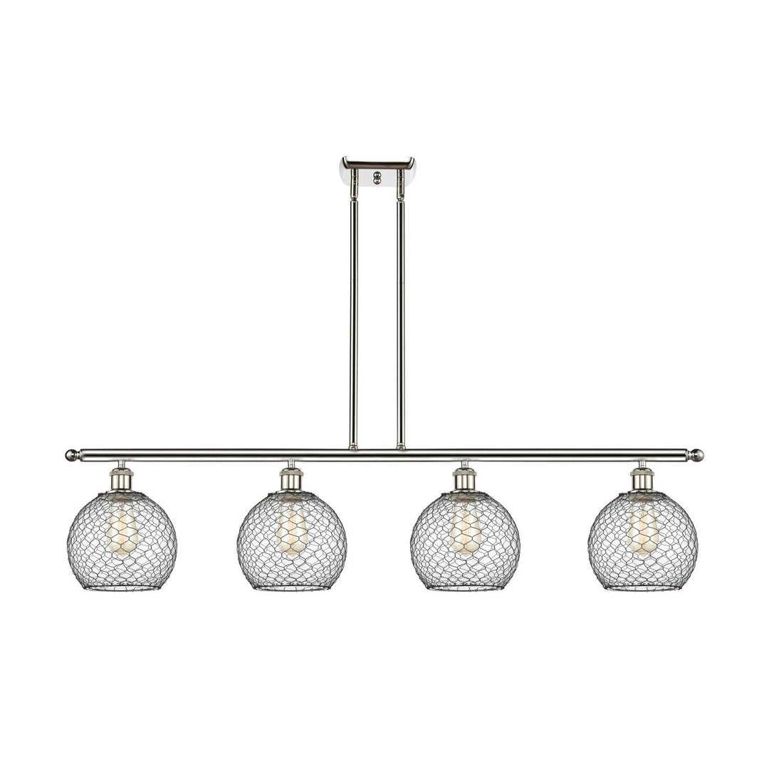 Innovations Ballston 516-4I-PN-G122-8CBK Chandelier Light - Polished Nickel