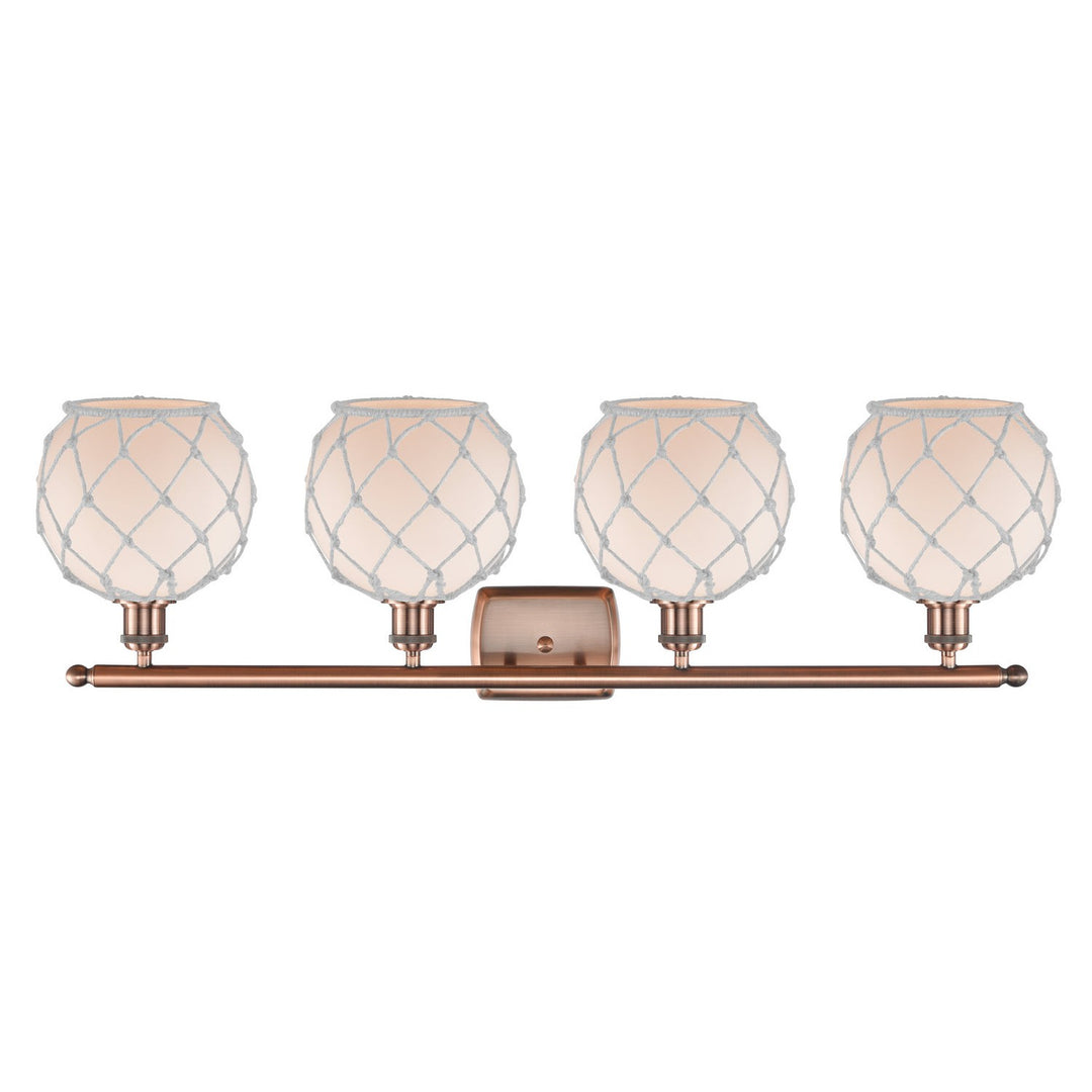Innovations Ballston 516-4W-AC-G121-8RW Bath Vanity Light 36 in. wide - Antique Copper