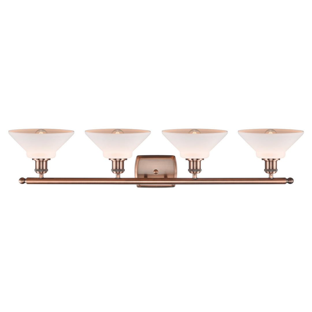 Innovations Ballston 516-4W-AC-G131-LED Bath Vanity Light 36 in. wide - Antique Copper