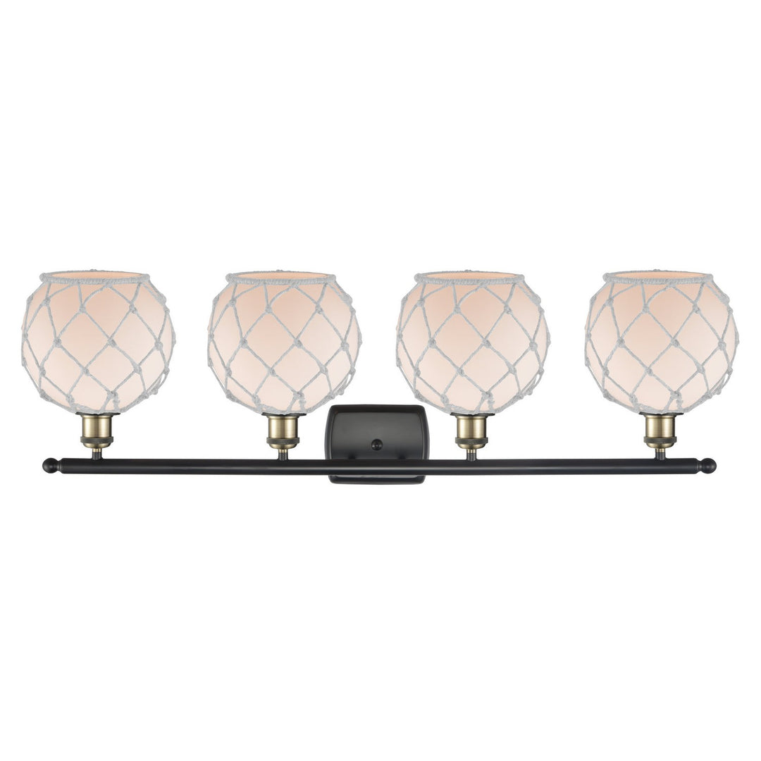 Innovations Ballston 516-4W-BAB-G121-8RW-LED Bath Vanity Light 36 in. wide - Black Antique Brass