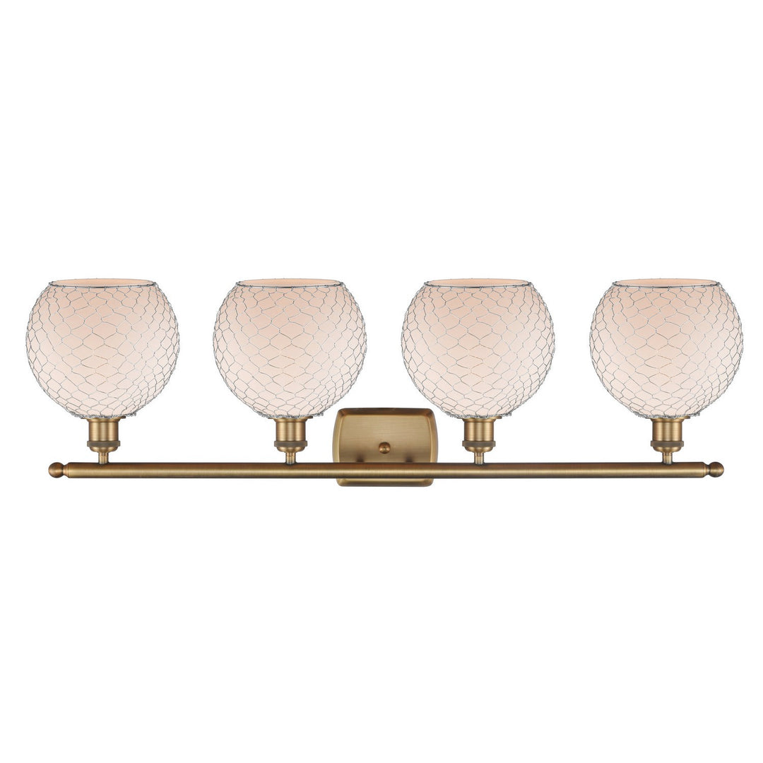 Innovations Ballston 516-4W-BB-G121-8CSN Bath Vanity Light 36 in. wide - Brushed Brass
