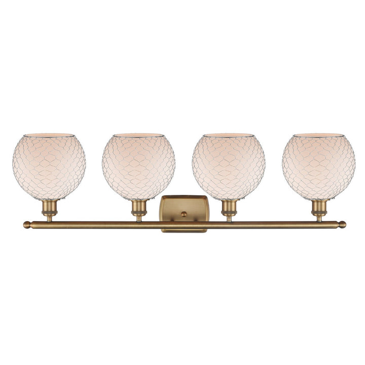 Innovations Ballston 516-4W-BB-G121-8CSN Bath Vanity Light 36 in. wide - Brushed Brass