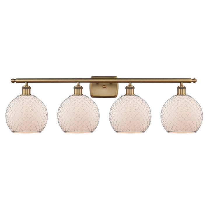 Innovations Ballston 516-4W-BB-G121-8CSN-LED Bath Vanity Light 36 in. wide - Brushed Brass