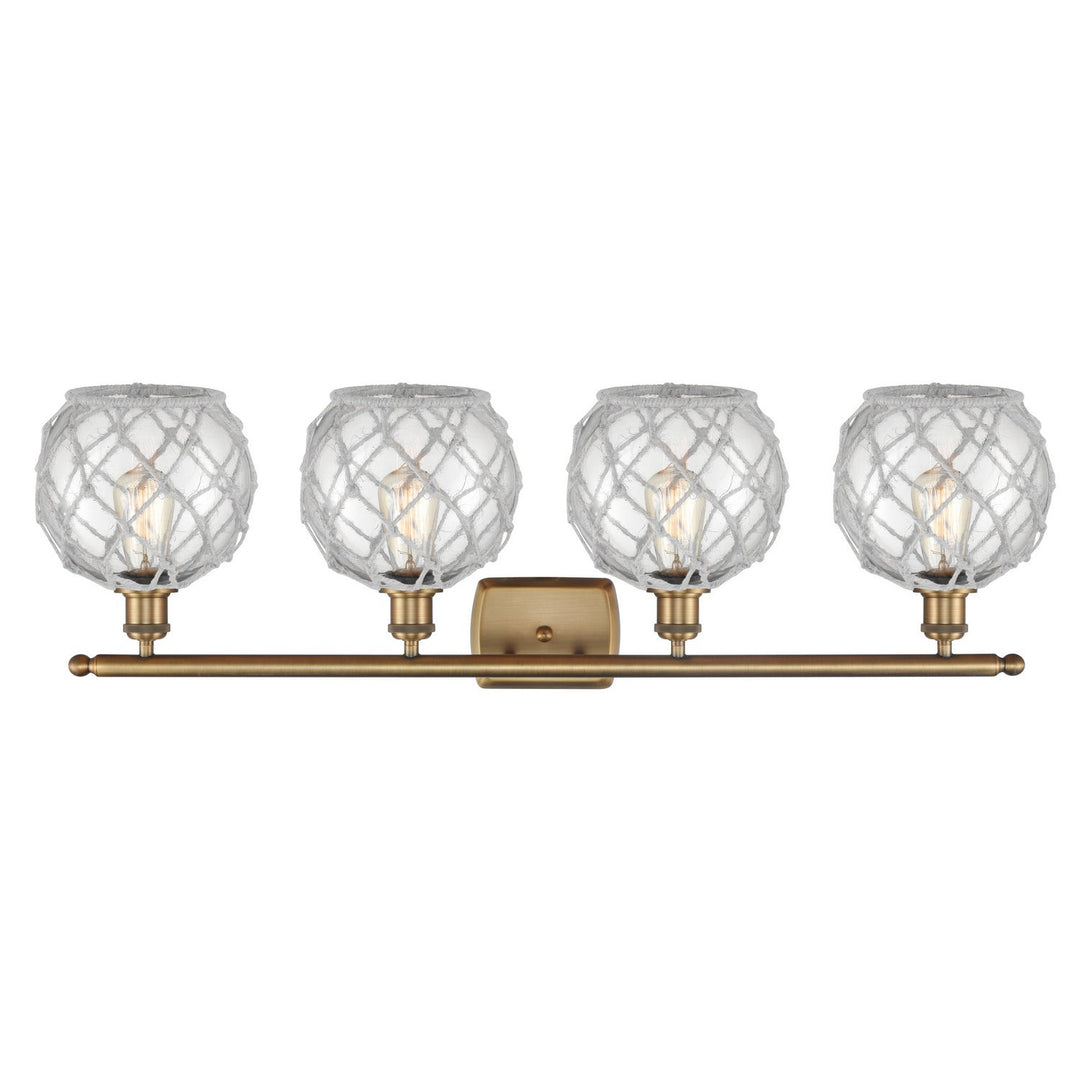 Innovations Ballston 516-4W-BB-G122-8RW-LED Bath Vanity Light 36 in. wide - Brushed Brass