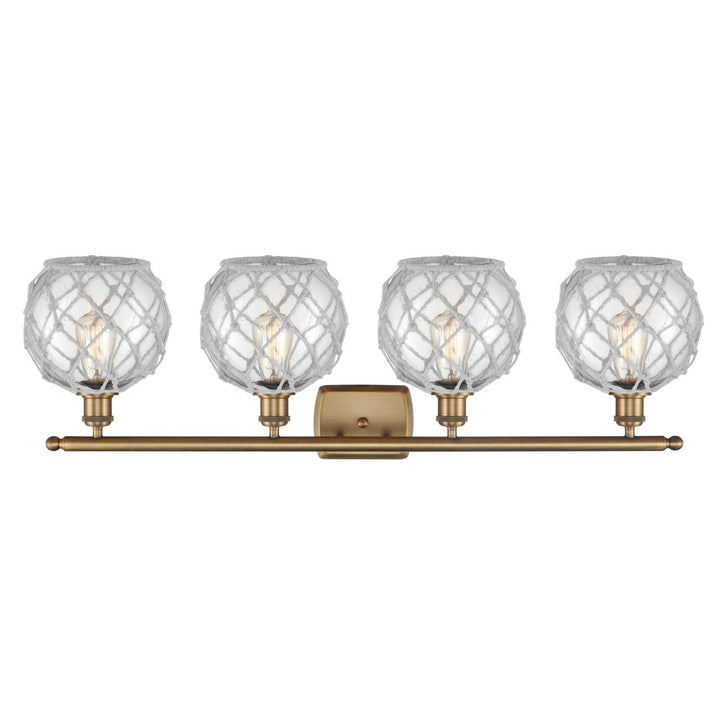 Innovations Ballston 516-4W-BB-G122-8RW-LED Bath Vanity Light 36 in. wide - Brushed Brass