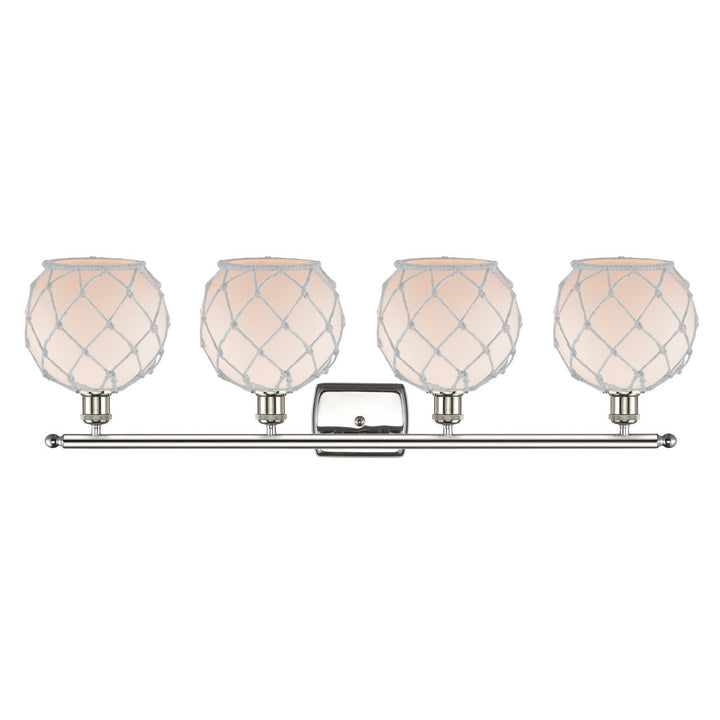 Innovations Ballston 516-4W-PN-G121-8RW Bath Vanity Light 36 in. wide - Polished Nickel