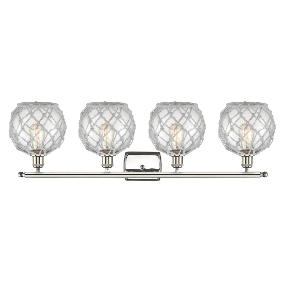 Innovations Ballston 516-4W-PN-G122-8RW Bath Vanity Light 36 in. wide - Polished Nickel