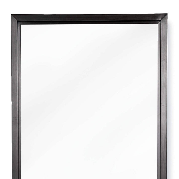 Regina Andrew 21-1047STL  Rectangle Mirror Blackened Steel