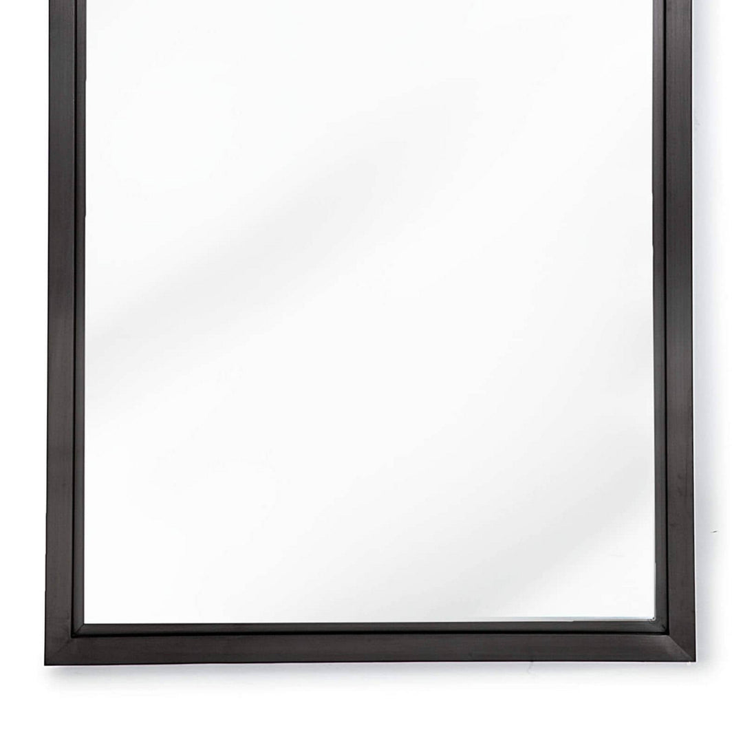 Regina Andrew 21-1047STL  Rectangle Mirror Blackened Steel