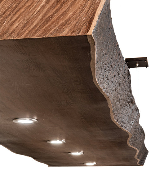 Meyda Tiffany Live Edge Walnut 215293 Pendant Light - Natural Wood