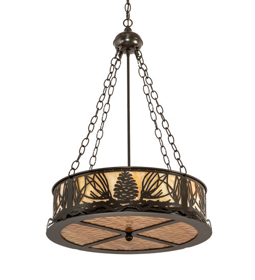 Meyda Tiffany Mountain Pine 219545 Pendant Light - Timeless Bronze