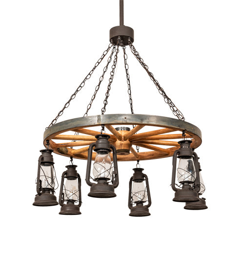 Meyda Tiffany Miners Lantern 219573 Chandelier Light - Dark Roast