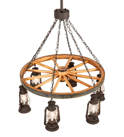 Meyda Tiffany Miners Lantern 219573 Chandelier Light - Dark Roast