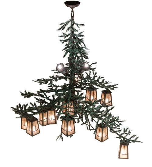 Meyda Tiffany Pine Branch 220711 Chandelier Light - Timeless Bronze,Cafe-Noir