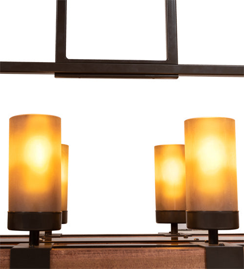Meyda Tiffany Grand Terrace 220740 Chandelier Light - Natural Wood,Timeless Bronze