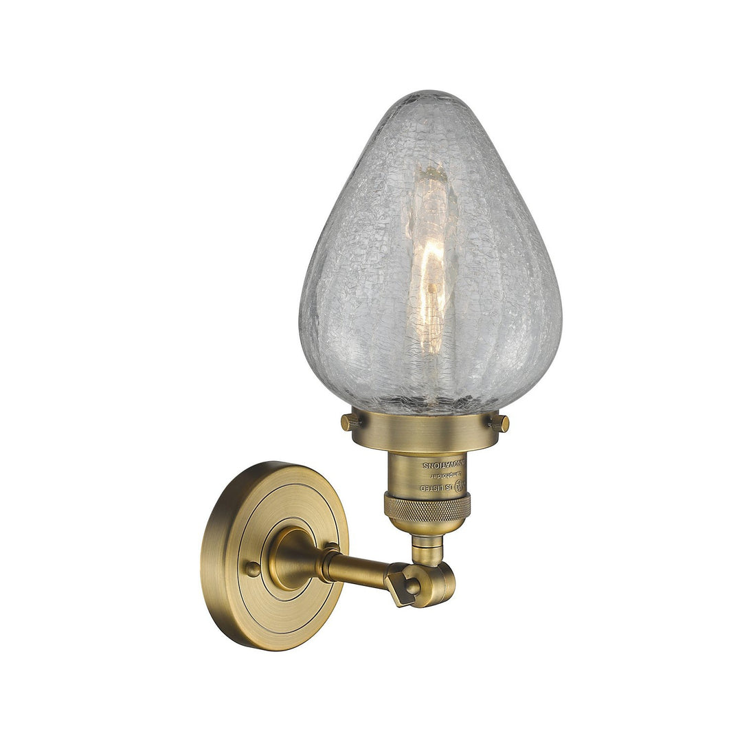 Innovations Franklin Restoration 203-BB-G165-LED Wall Sconce Light - Brushed Brass