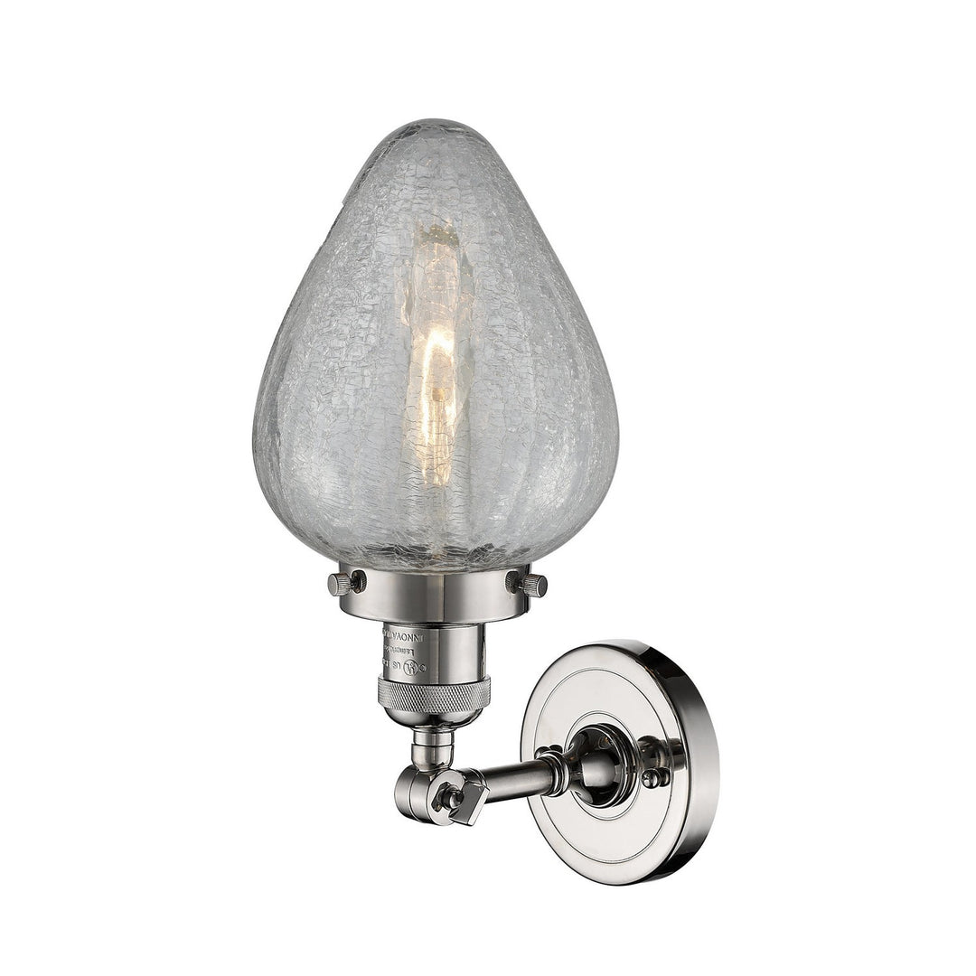 Innovations Franklin Restoration 203-PN-G165-LED Wall Sconce Light - Polished Nickel
