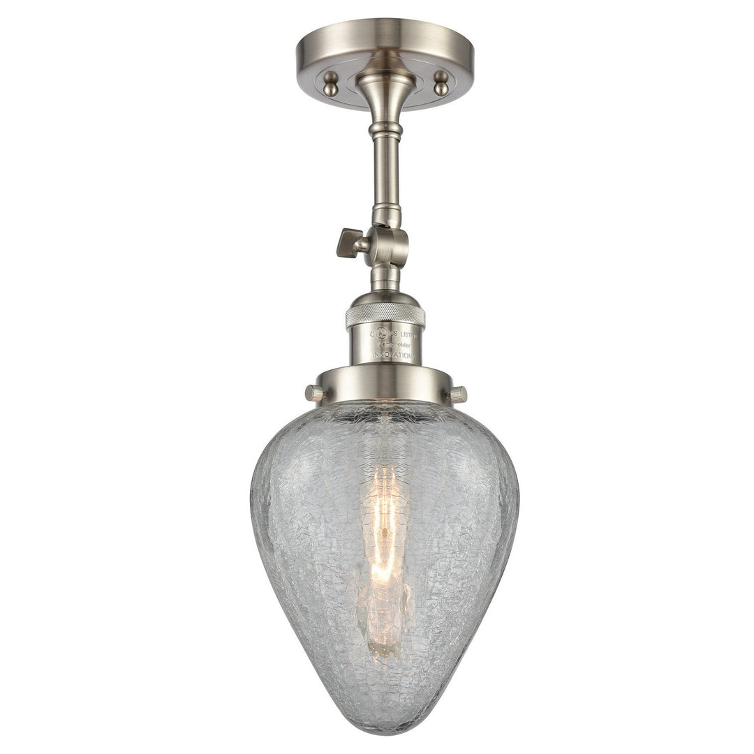 Innovations Franklin Restoration 203-SN-G165-LED Wall Sconce Light - Brushed Satin Nickel