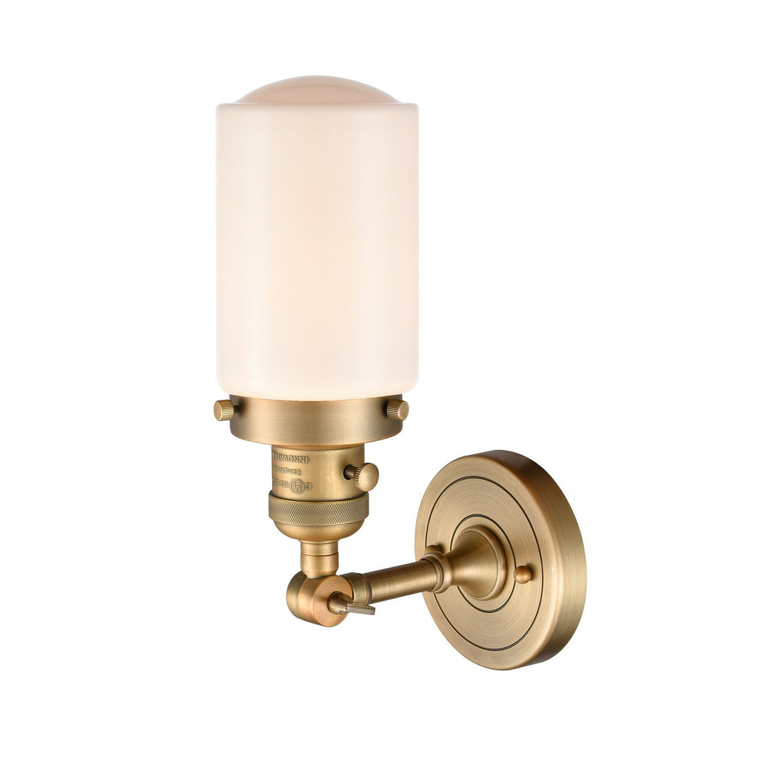 Innovations Franklin Restoration 203SW-BB-G311 Wall Sconce Light - Brushed Brass