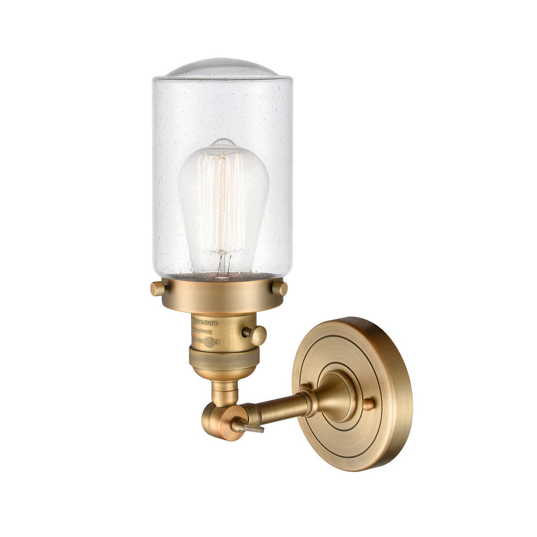 Innovations Franklin Restoration 203SW-BB-G314 Wall Sconce Light - Brushed Brass