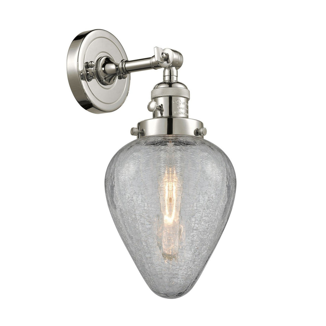 Innovations Franklin Restoration 203SW-PN-G165-LED Wall Sconce Light - Polished Nickel