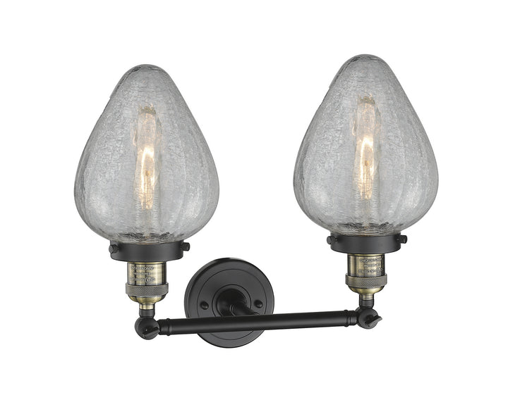 Innovations Franklin Restoration 208-BAB-G165-LED Bath Vanity Light 17 in. wide - Black Antique Brass