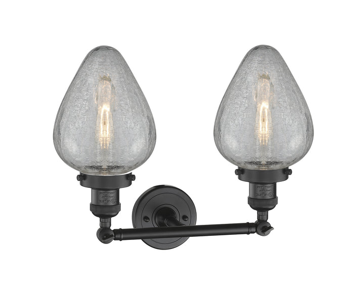 Innovations Franklin Restoration 208-BK-G165-LED Bath Vanity Light 17 in. wide - Matte Black