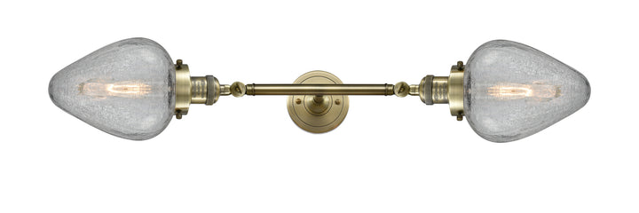 Innovations Franklin Restoration 208L-AB-G165-LED Bath Vanity Light 7 in. wide - Antique Brass