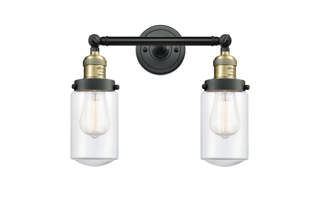 Innovations Franklin Restoration 208L-BAB-G312 Bath Vanity Light 5 in. wide - Black Antique Brass
