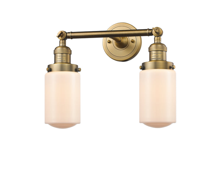 Innovations Franklin Restoration 208L-BB-G311-LED Bath Vanity Light 5 in. wide - Brushed Brass