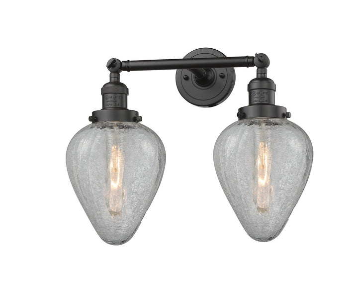 Innovations Franklin Restoration 208L-OB-G165-LED Bath Vanity Light 7 in. wide - Oil Rubbed Bronze