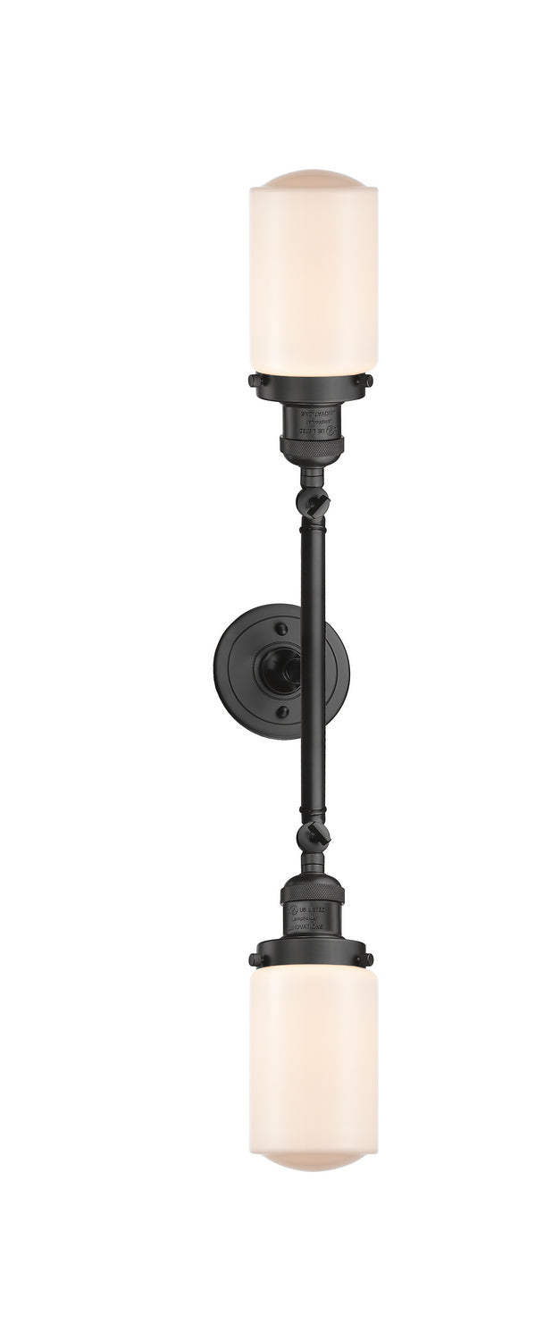 Innovations Franklin Restoration 208L-OB-G311 Bath Vanity Light 5 in. wide - Oil Rubbed Bronze
