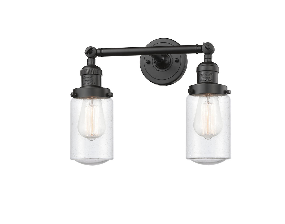 Innovations Franklin Restoration 208L-OB-G314 Bath Vanity Light 5 in. wide - Oil Rubbed Bronze
