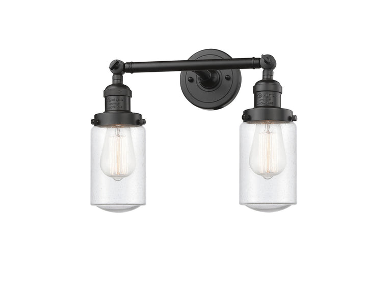 Innovations Franklin Restoration 208L-OB-G314 Bath Vanity Light 5 in. wide - Oil Rubbed Bronze