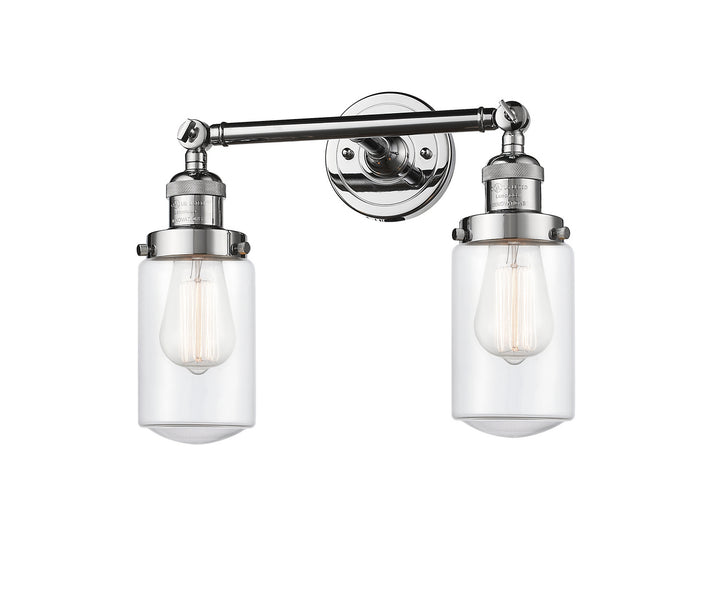 Innovations Franklin Restoration 208L-PC-G312-LED Bath Vanity Light 5 in. wide - Polished Chrome