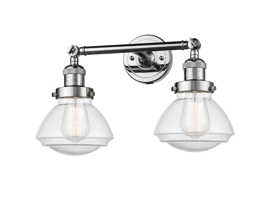 Innovations Franklin Restoration 208-PC-G324 Bath Vanity Light 18 in. wide - Polished Chrome