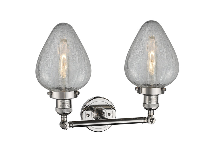 Innovations Franklin Restoration 208-PN-G165-LED Bath Vanity Light 17 in. wide - Polished Nickel