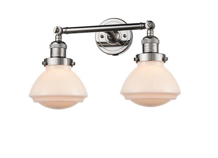 Innovations Franklin Restoration 208-PN-G321 Bath Vanity Light 18 in. wide - Polished Nickel