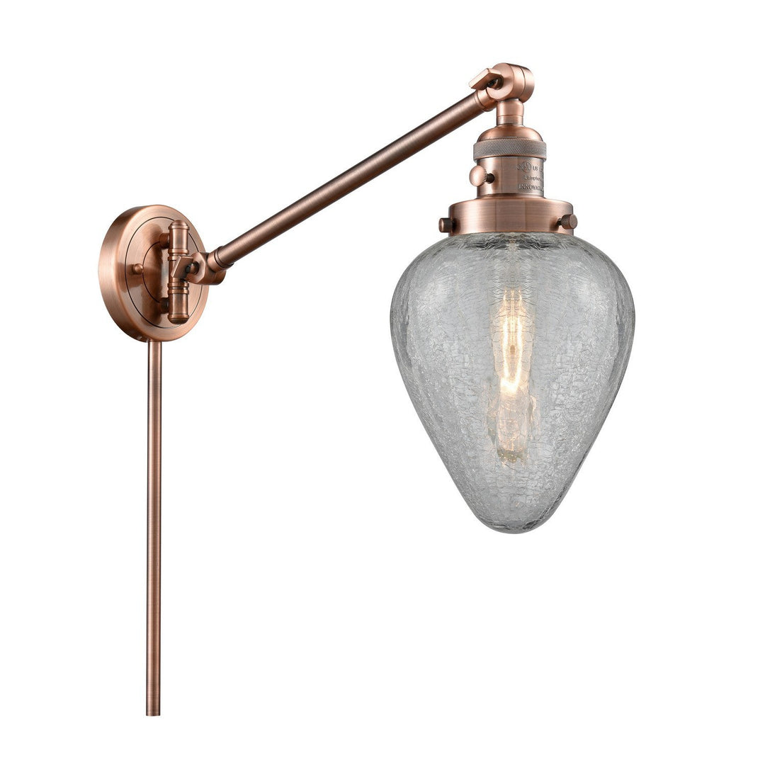 Innovations Franklin Restoration 237-AC-G165-LED Wall Light - Antique Copper
