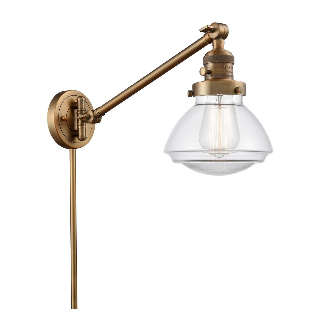 Innovations Franklin Restoration 237-BB-G322-LED Wall Light - Brushed Brass