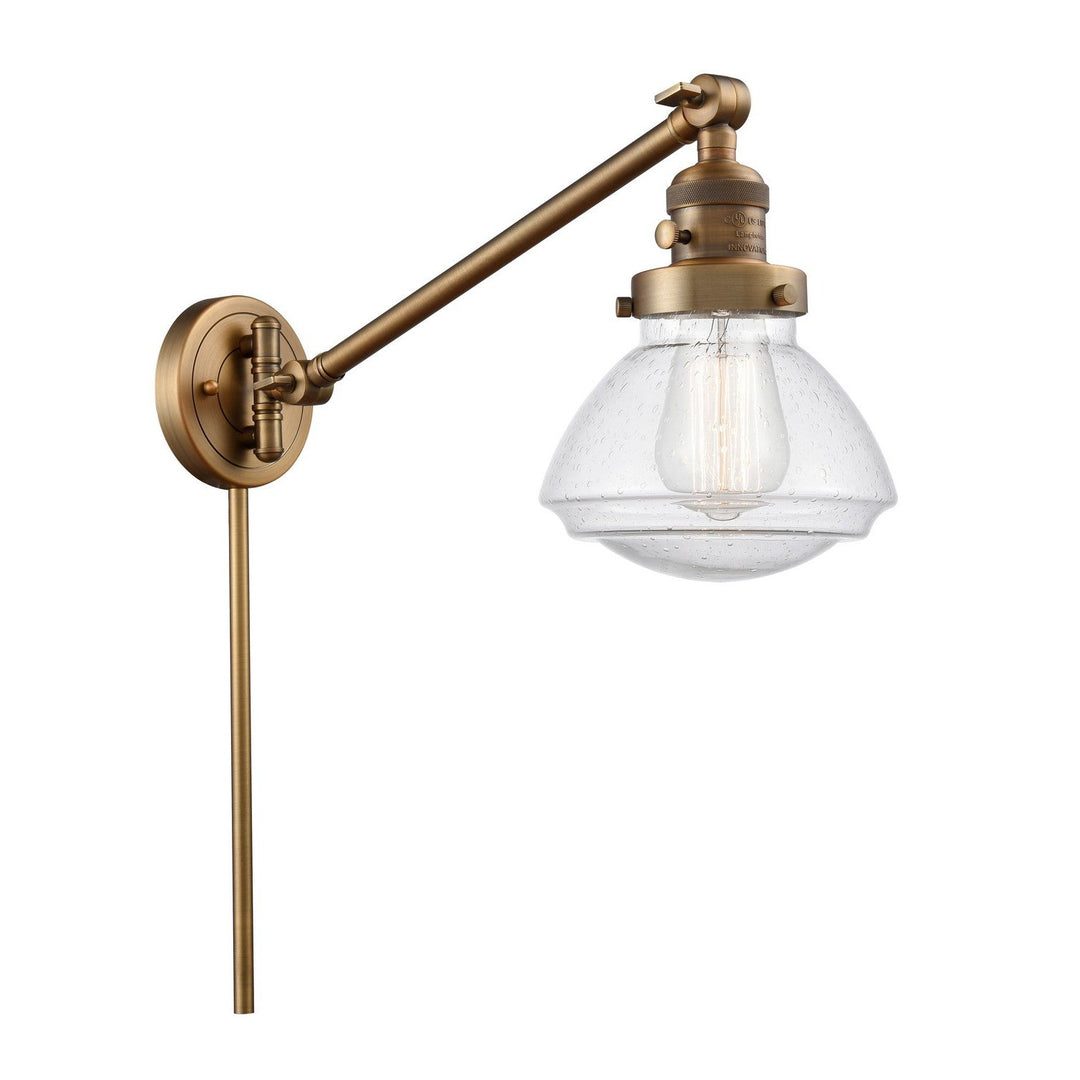 Innovations Franklin Restoration 237-BB-G324-LED Wall Light - Brushed Brass
