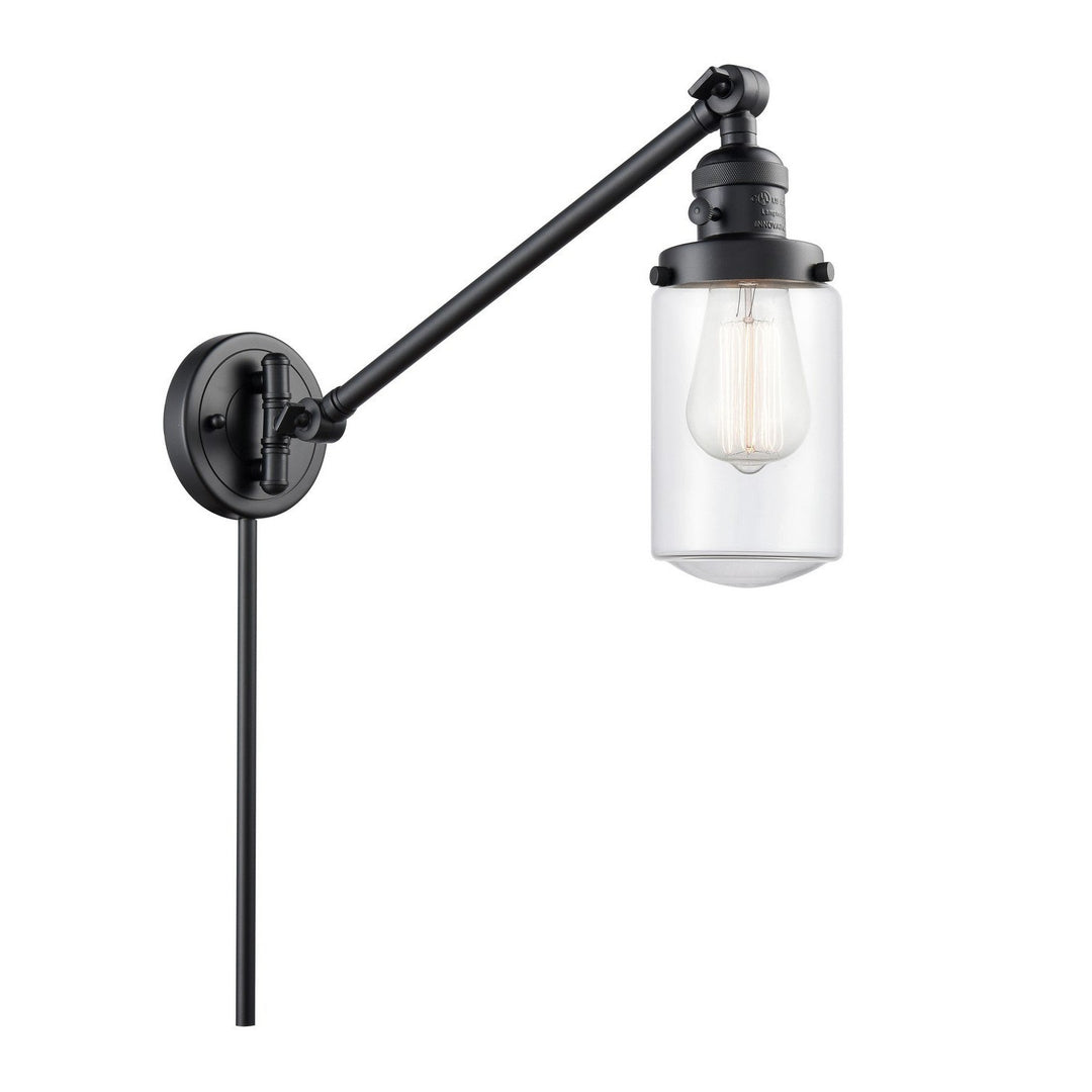 Innovations Franklin Restoration 237-BK-G312-LED Wall Light - Matte Black