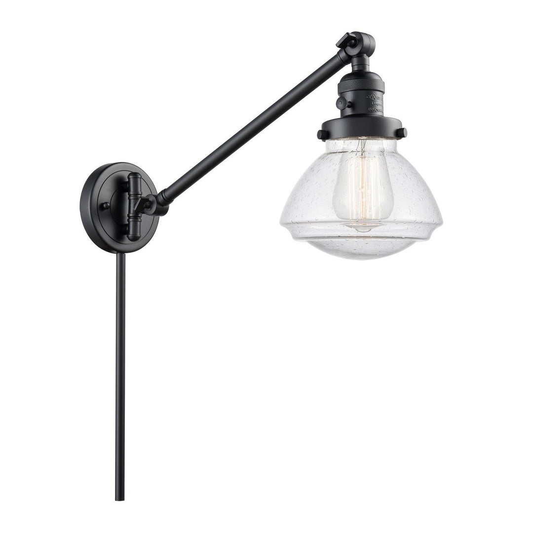 Innovations Franklin Restoration 237-BK-G324-LED Wall Light - Matte Black
