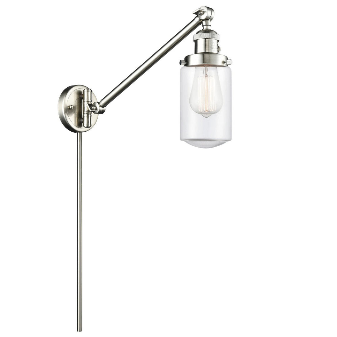 Innovations Franklin Restoration 237-SN-G312-LED Wall Light - Brushed Satin Nickel