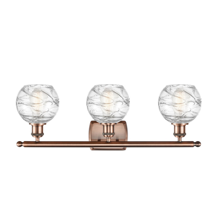 Innovations Ballston 516-3W-AC-G1213-6-LED Bath Vanity Light 26 in. wide - Antique Copper